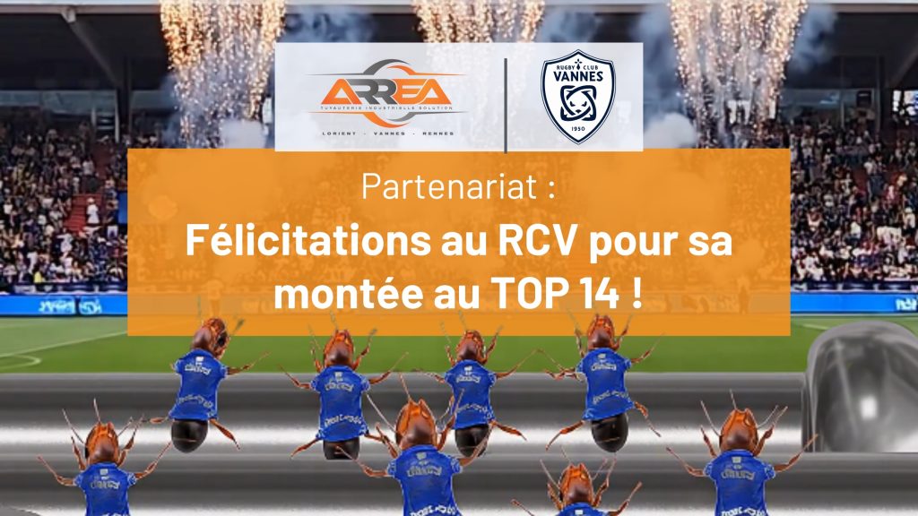 Victoire de notre partenaire Rugby Club Vannes au championnat PRO D2 et félicitations pour sa montée au Top 14